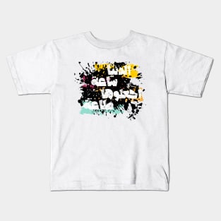 Arabic Islamic Saying Design | Life is short Kids T-Shirt